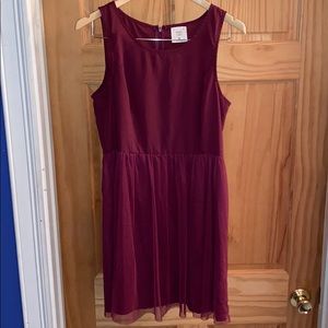 Mac & Jac Burgundy Dress